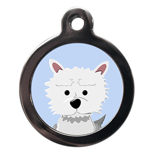 Westie Dog Breed Cute Fun Pet Tags - Dog Cat ID Collar Tag ...
